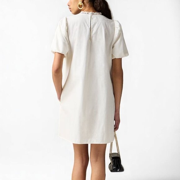 J. Crew Lace-trim pintuck dress Size XXS - Picture 2 of 11